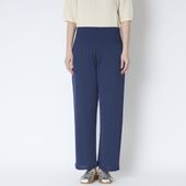 SAIFUKU/のびるニットパンツ ワイドタイプ　綿麻